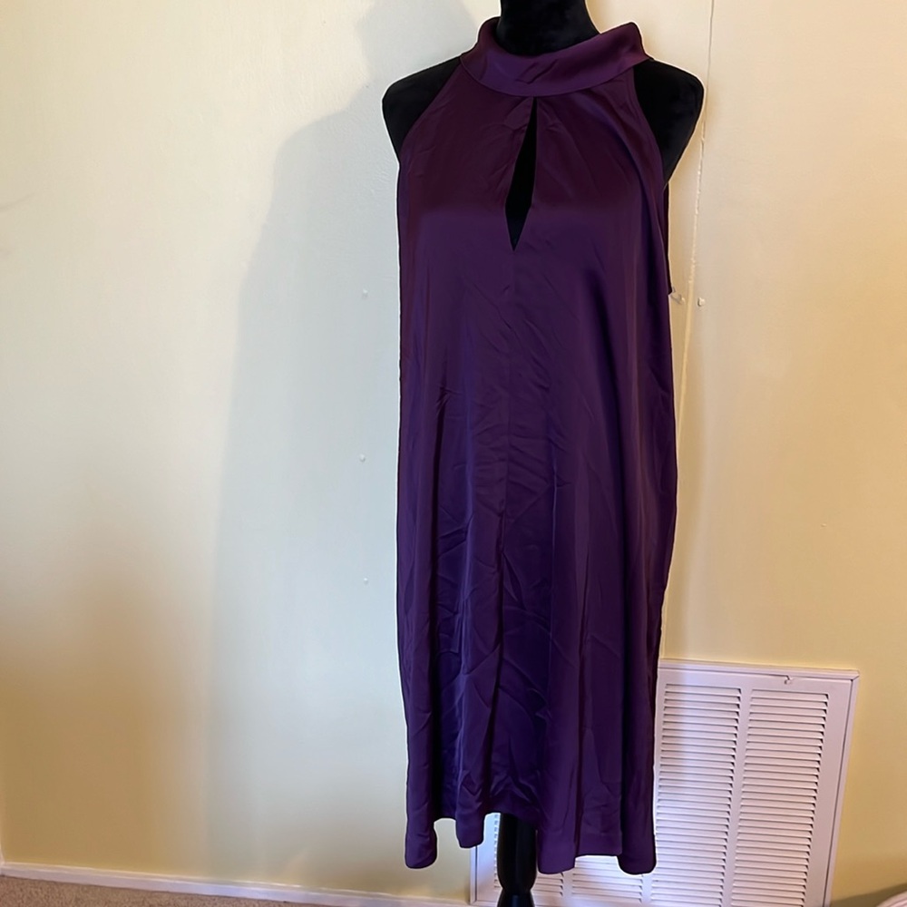 Banana Republic Purple Halter Neck Shift Dress